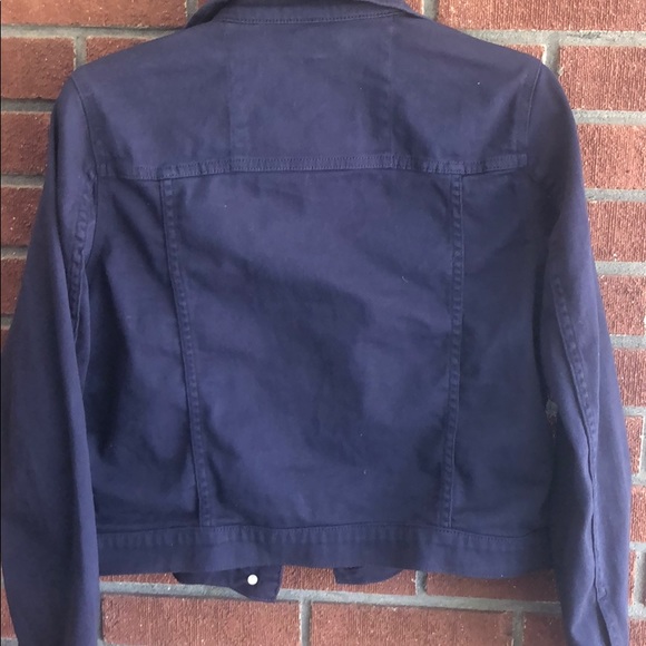 Michael Kors Navy Blue Cropped Jacket-Size Small - Picture 11 of 16